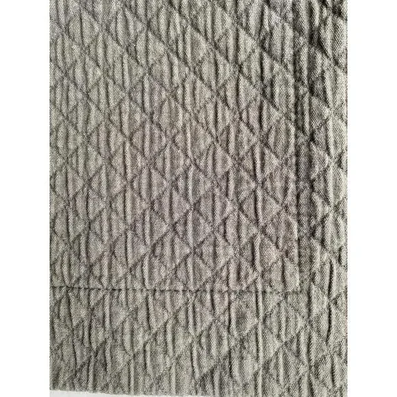 New Restoration Hardware Matelassé Diamond Standard Pillow Sham 20"x26" Grey - Picture 2 of 8